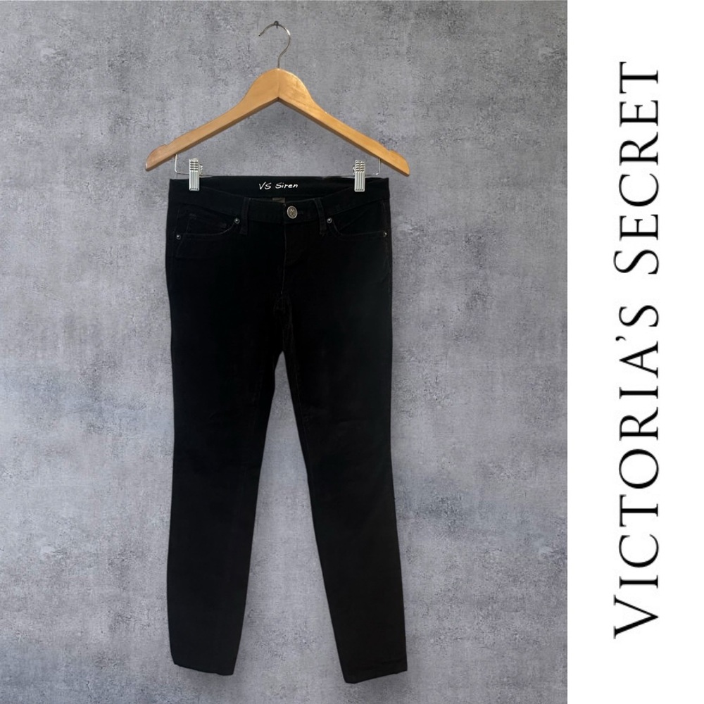 Vintage‎ Victoria's Secret Black Corduroy Pants, Size 0, MSRP $48
